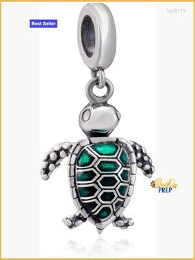 Sterling Silver Ocean Shark Turtle Fish Charm Bead Fit Pandora Bracelet